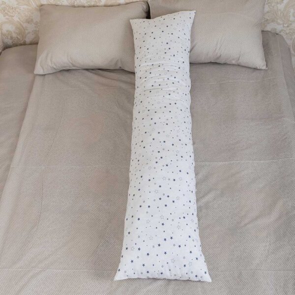 Подушка для вагітних І-150 з напірником Бязь, холофайбер