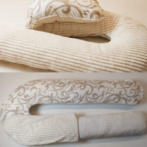 Подушка для вагітних U-340 Комби Плюш Шарпей Бежевий , холофайбер