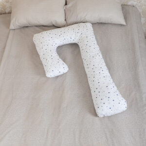 Подушка для вагітних Г-270 з напірником Бязь на ліжку.